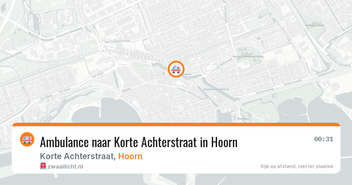 Ambulance naar Korte Achterstraat in Hoorn — 4 mei 2026
