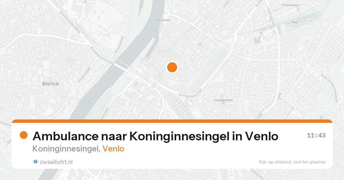 Ambulance naar Koninginnesingel in Venlo — 25 aug 2026