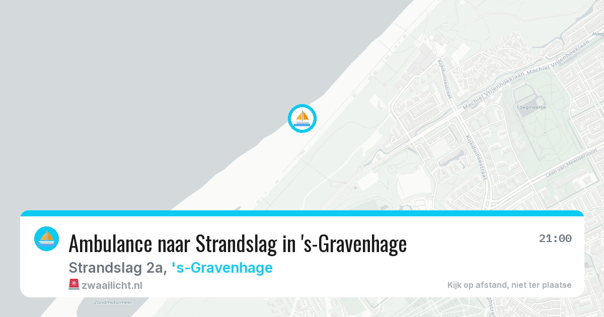 Ambulance naar Strandslag in 's-Gravenhage — 13 jul 2026