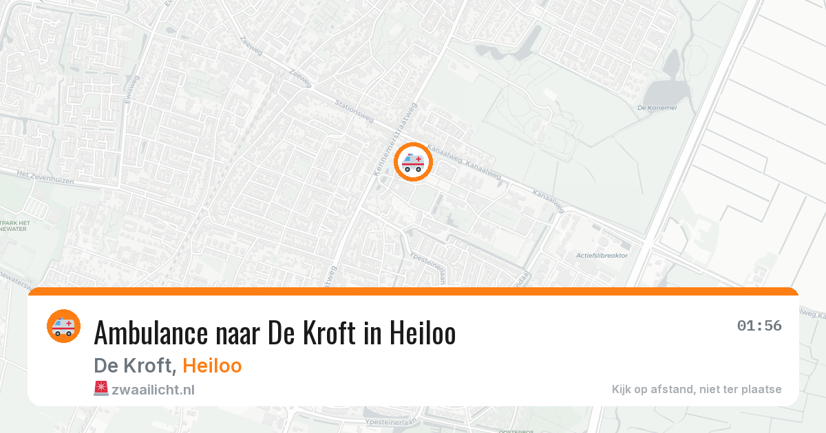 Ambulance naar De Kroft in Heiloo — 11 aug 2026