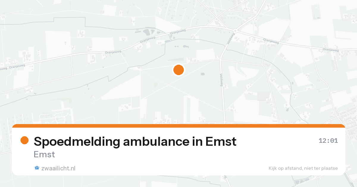 Spoedmelding ambulance in Emst — 17 aug 2026