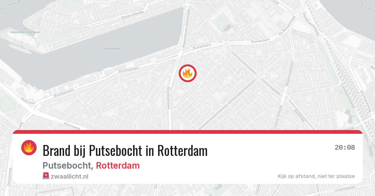 Brand bij Putsebocht in Rotterdam — 4 mrt 2026