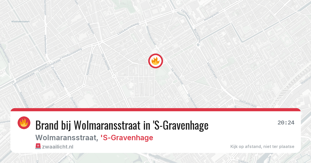 Brand bij Wolmaransstraat in 'S-Gravenhage — 19 jan 2026