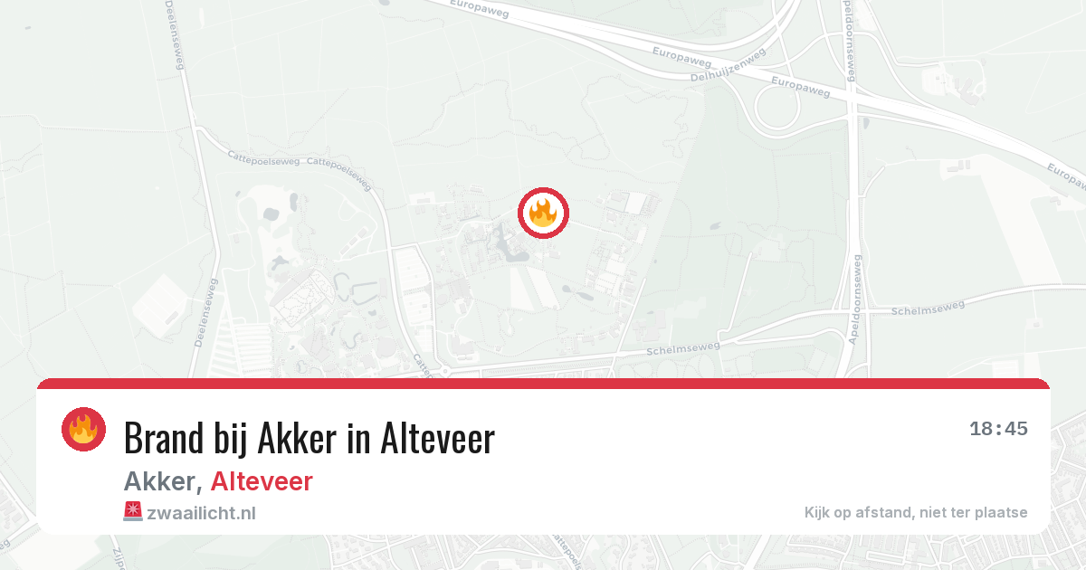 Brand bij Akker in Alteveer — 29 jul 2026