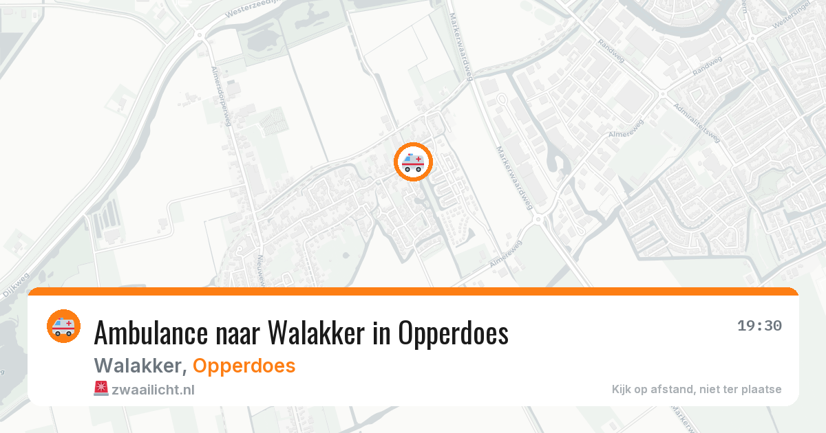 Ambulance naar Walakker in Opperdoes — 24 jul 2026