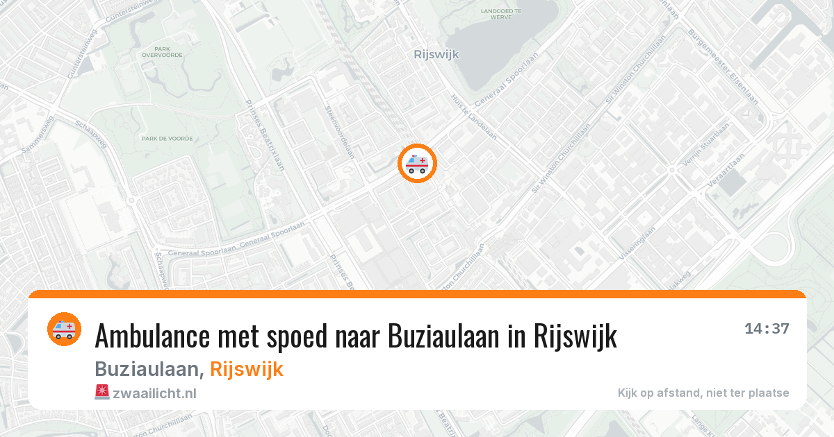 Ambulance met spoed naar Buziaulaan in Rijswijk — 2 jul 2026