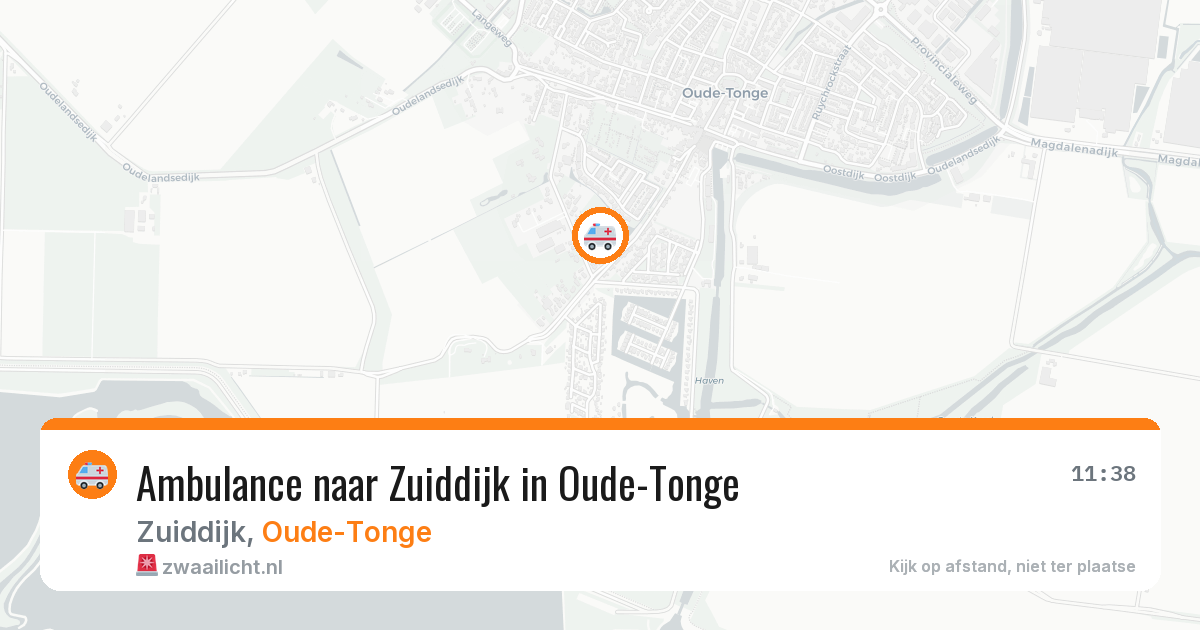 Ambulance naar Zuiddijk in Oude-Tonge — 26 feb 2026