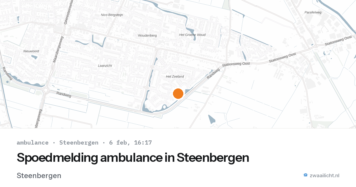 Spoedmelding ambulance in Steenbergen — 6 feb 2026