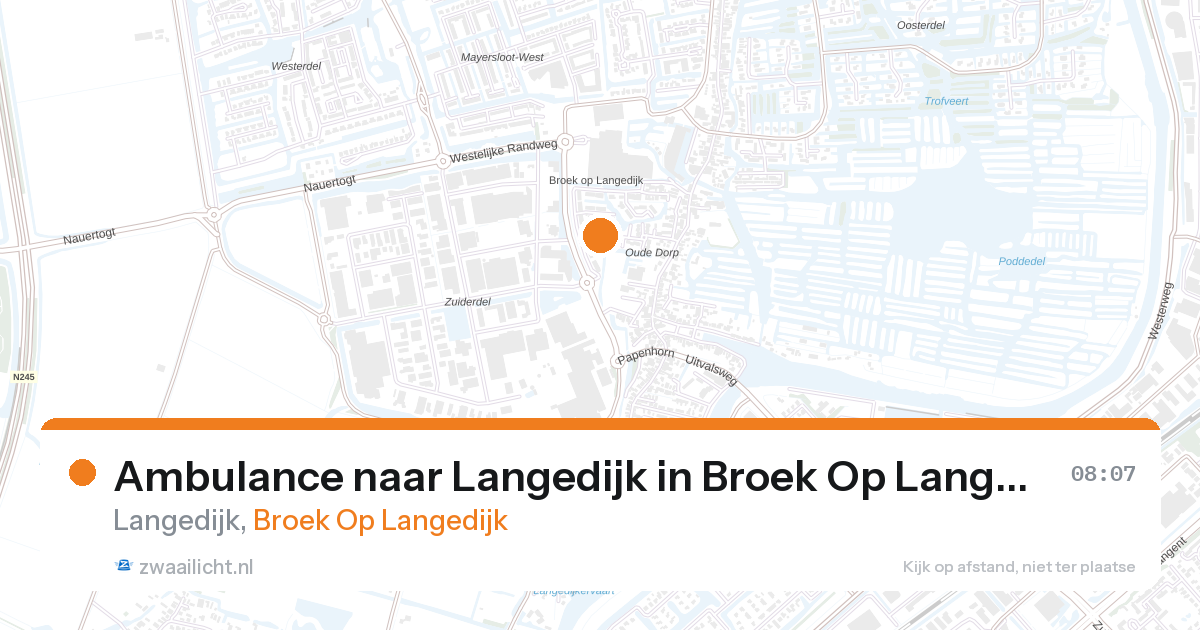 Ambulance naar Langedijk in Broek Op Langedijk — 12 jun 2026