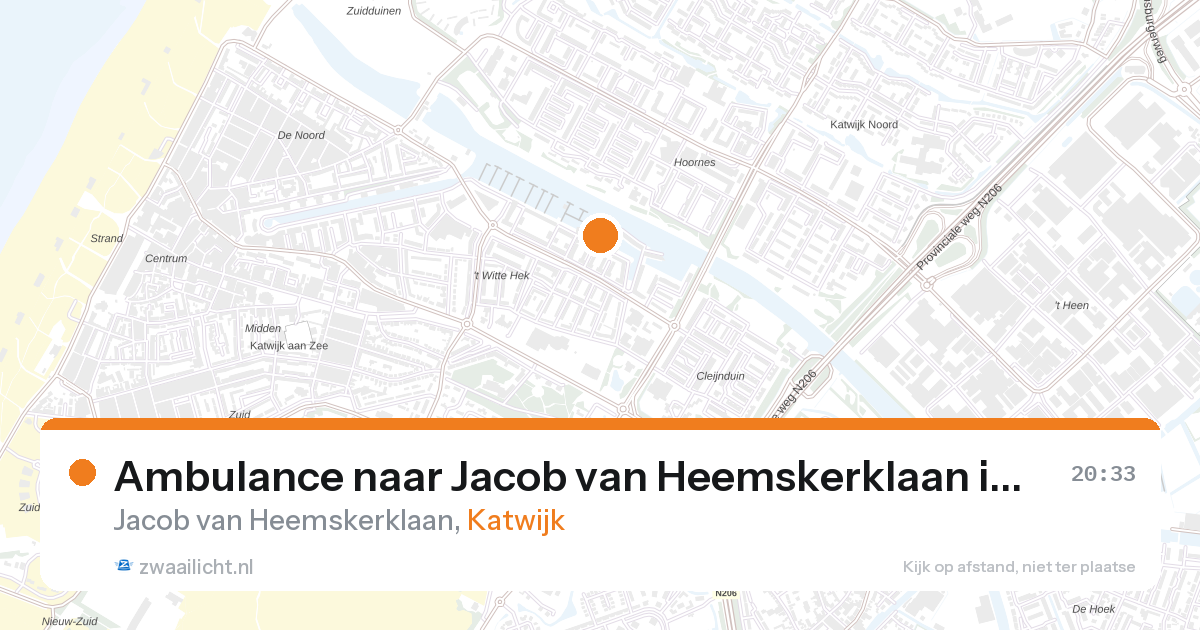 Ambulance naar Jacob van Heemskerklaan in Katwijk — 5 mei 2026