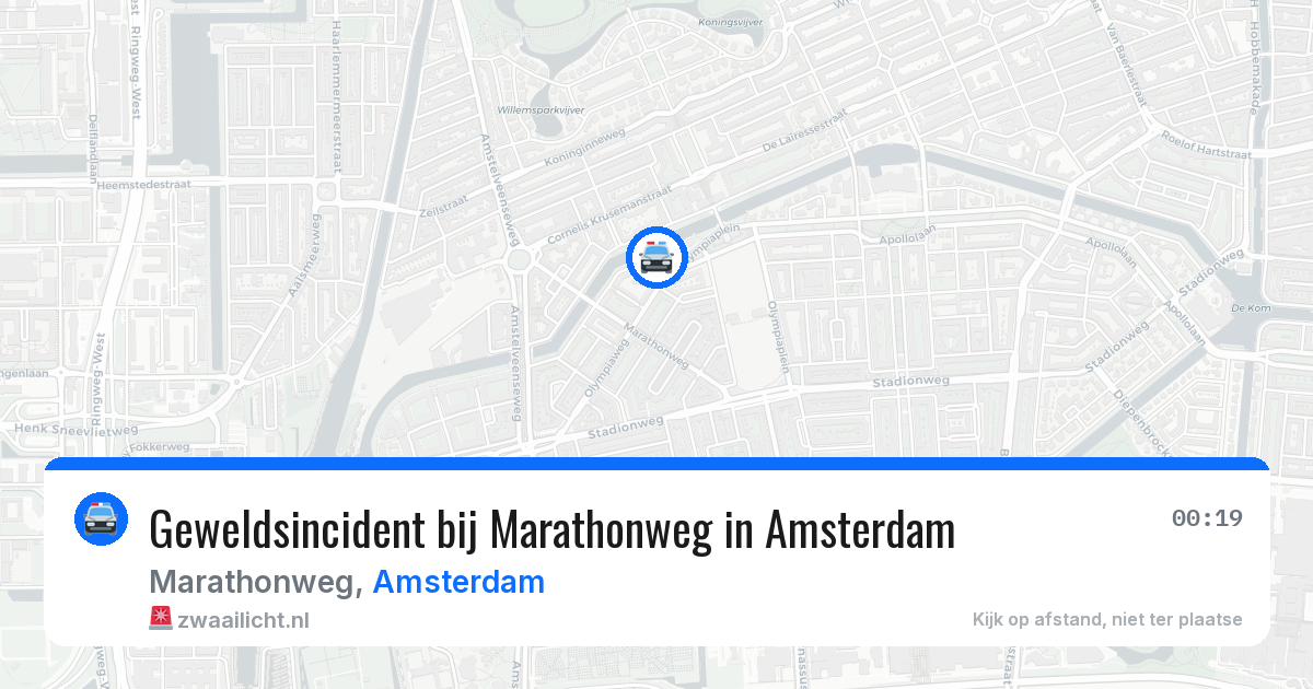 Geweldsincident bij Marathonweg in Amsterdam — 4 aug 2026