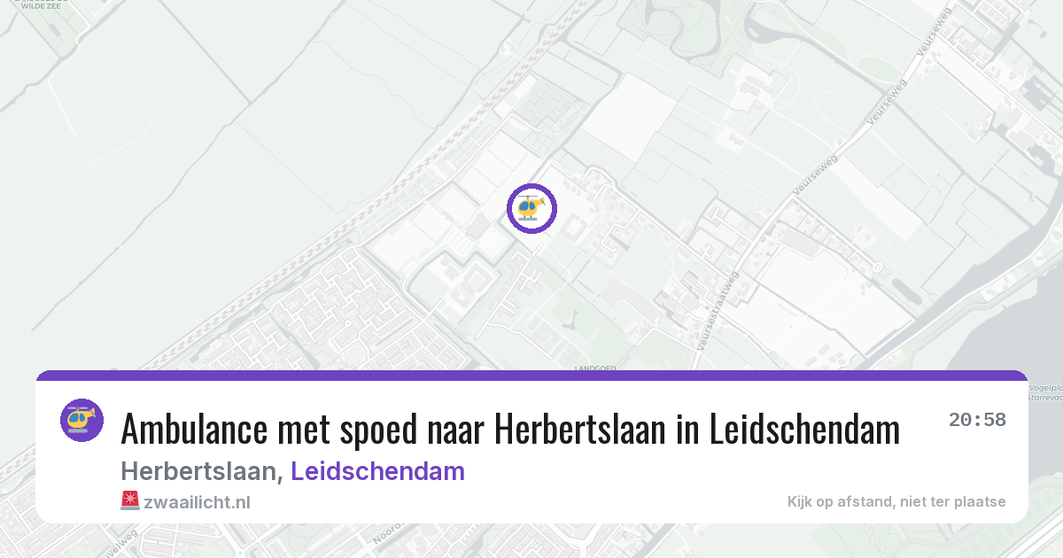 Ambulance met spoed naar Herbertslaan in Leidschendam — 8 jun 2026