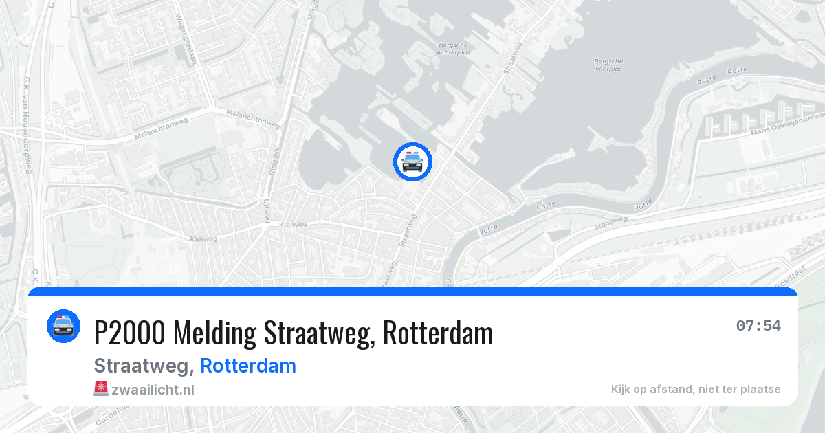 P2000 Melding Straatweg, Rotterdam — 27 jul 2026