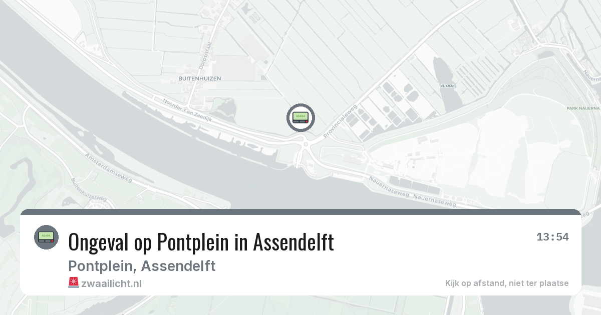 Ongeval op Pontplein in Assendelft — 1 mrt 2026