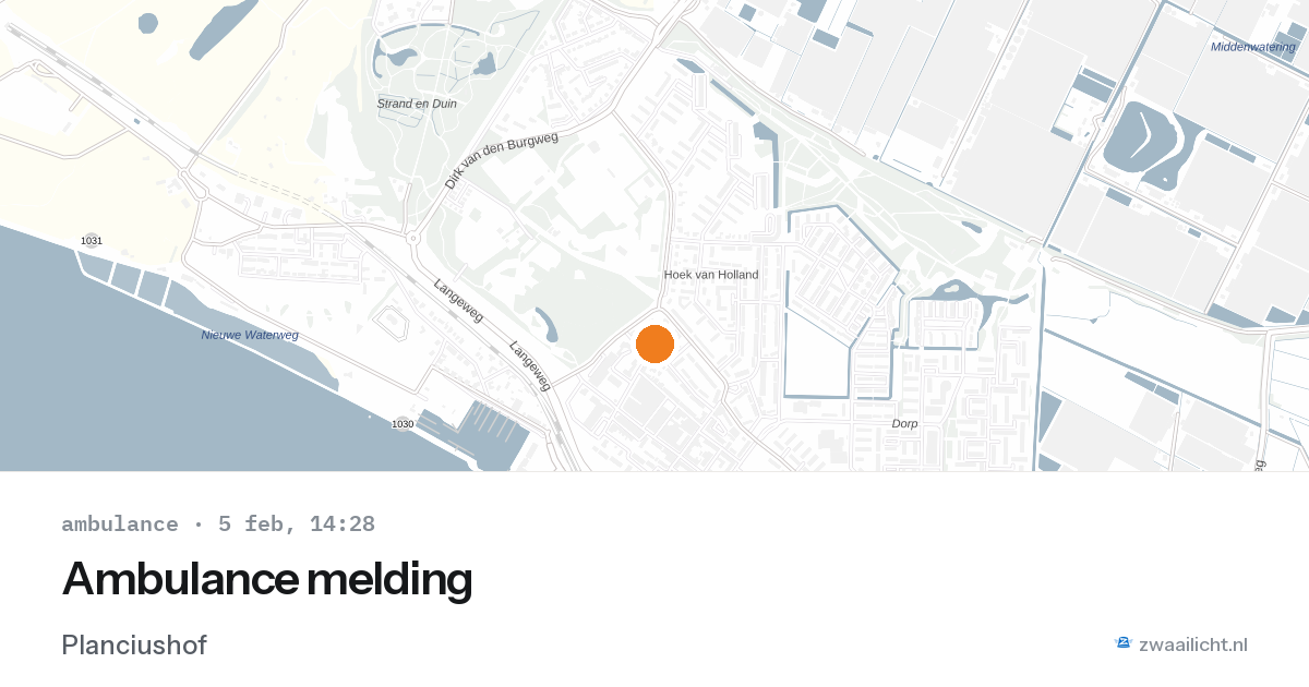 Ambulance melding — 5 feb 2026
