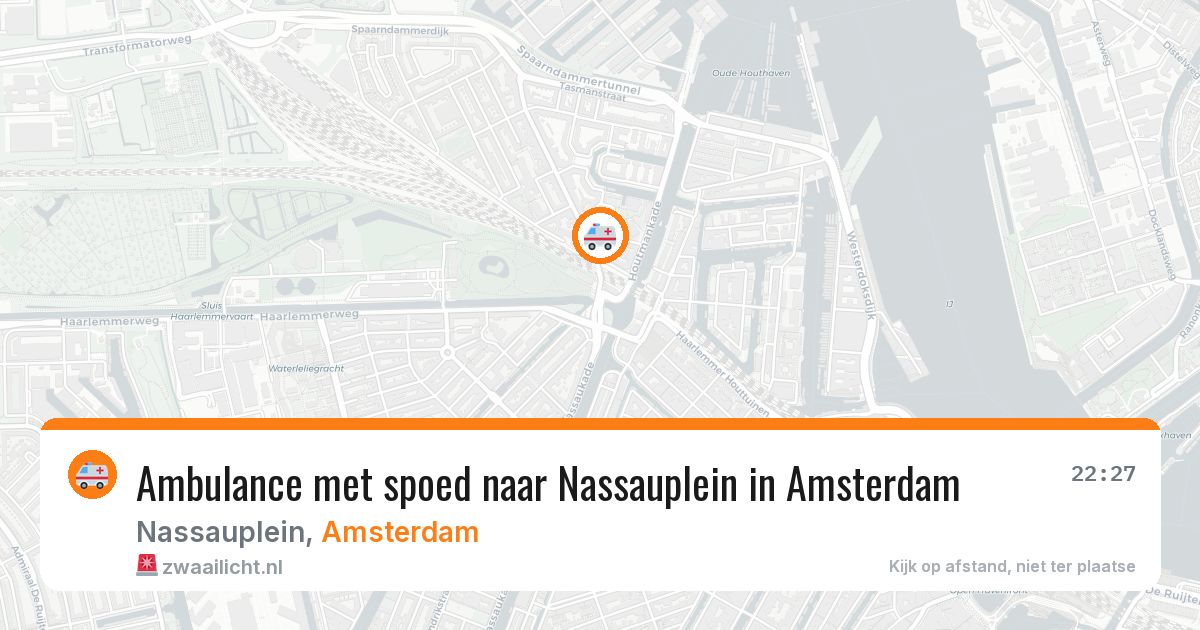 Ambulance met spoed naar Nassauplein in Amsterdam — 20 mei 2026
