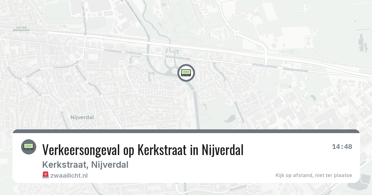 Verkeersongeval op Kerkstraat in Nijverdal — 6 jun 2026