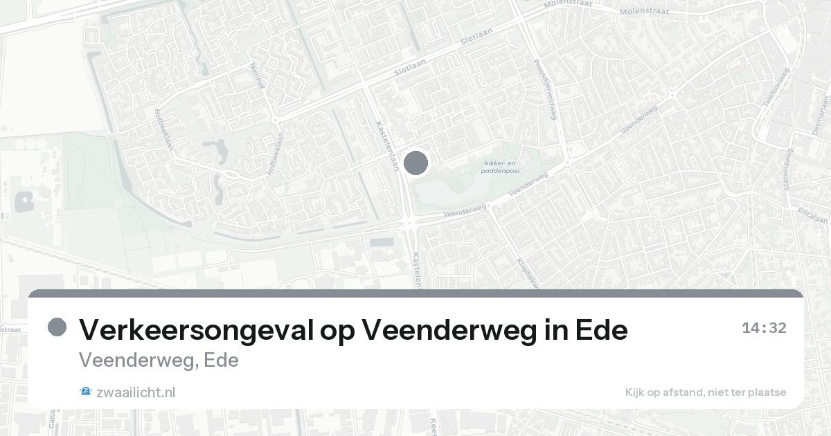 Verkeersongeval op Veenderweg in Ede — 22 jun 2026