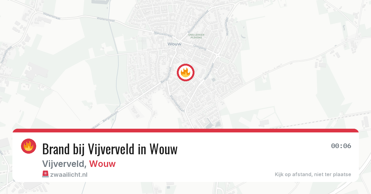 Brand bij Vijverveld in Wouw — 27 apr 2026