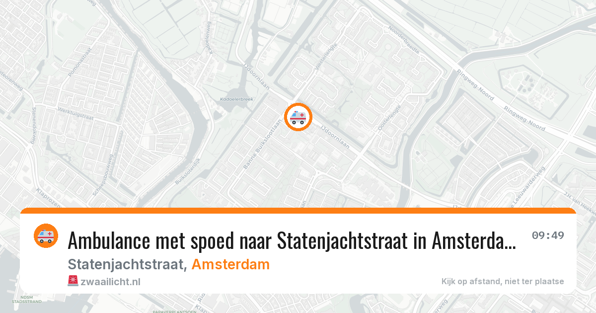 Ambulance met spoed naar Statenjachtstraat in Amsterdam — 29 jan 2026