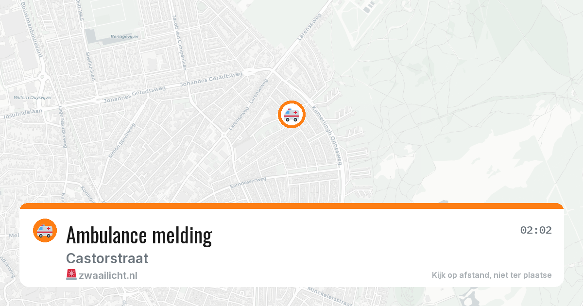 Ambulance melding — 16 apr 2026