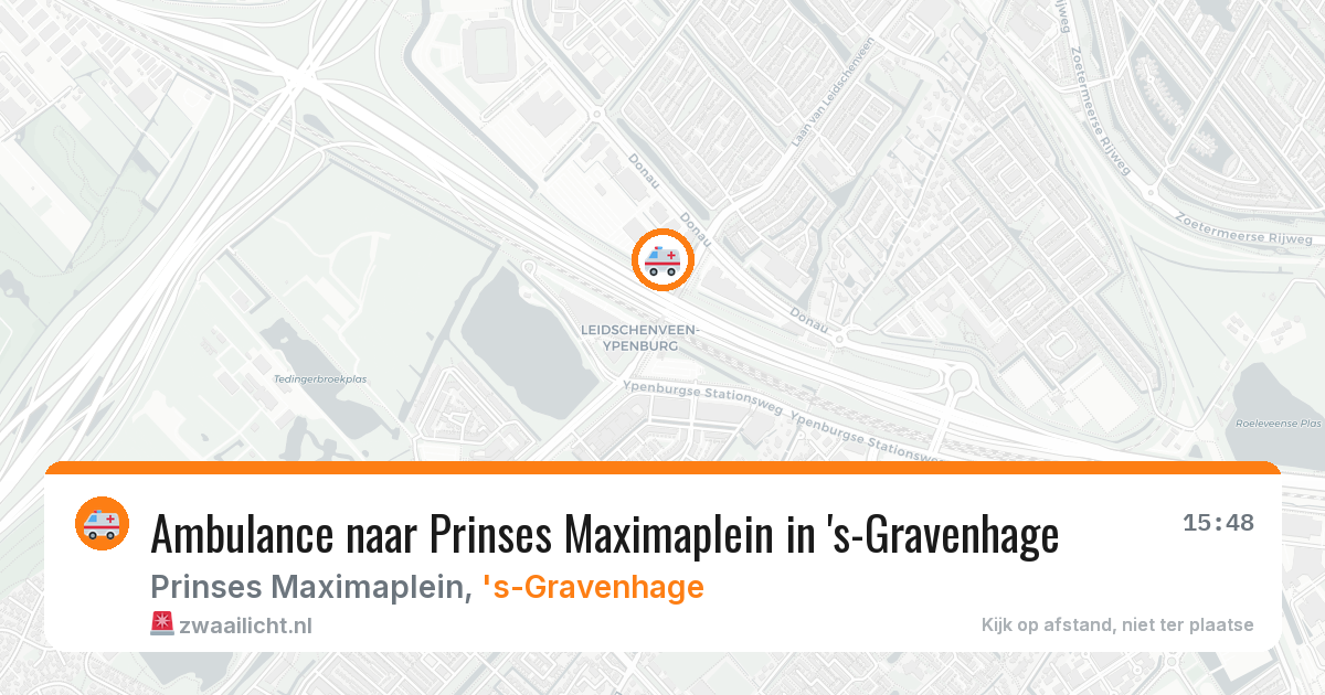 Ambulance naar Prinses Maximaplein in 's-Gravenhage — 24 mei 2026