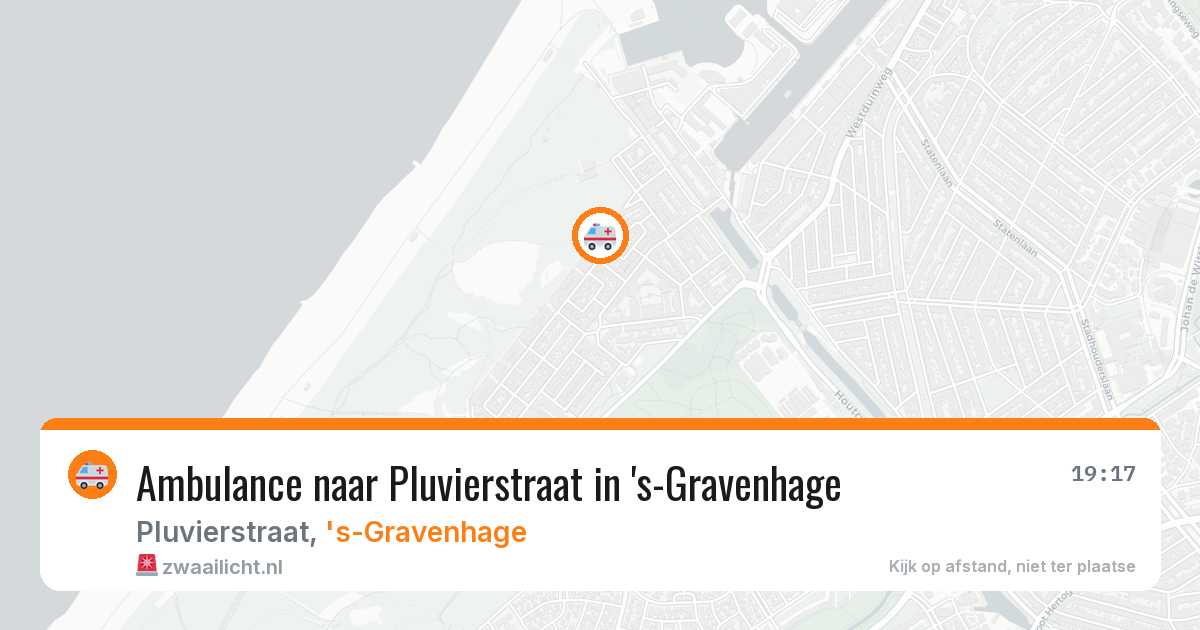 Ambulance naar Pluvierstraat in 's-Gravenhage — 12 aug 2026