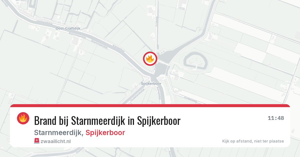 Brand bij Starnmeerdijk in Spijkerboor — 9 mei 2026