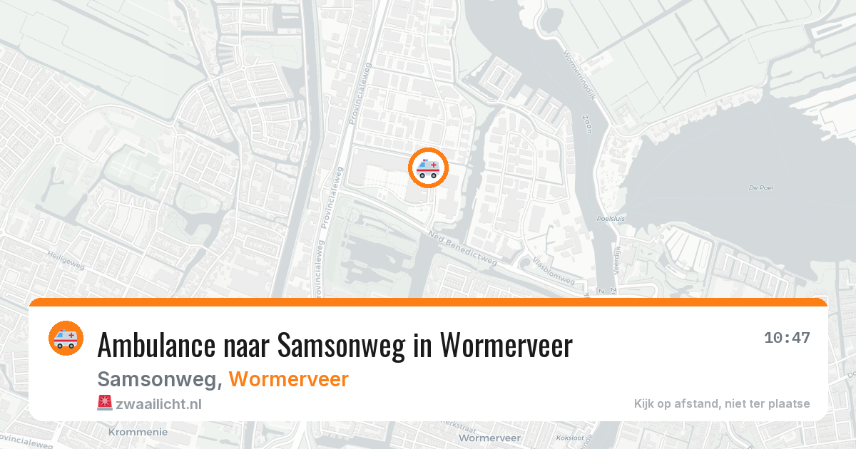 Ambulance naar Samsonweg in Wormerveer — 28 mrt 2026