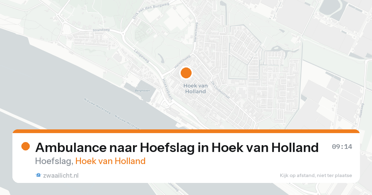 Ambulance naar Hoefslag in Hoek van Holland — 15 aug 2026