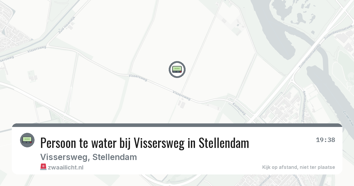 Persoon te water bij Vissersweg in Stellendam — 17 feb 2026