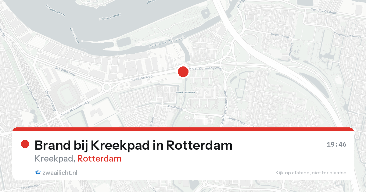 Brand bij Kreekpad in Rotterdam — 15 aug 2026