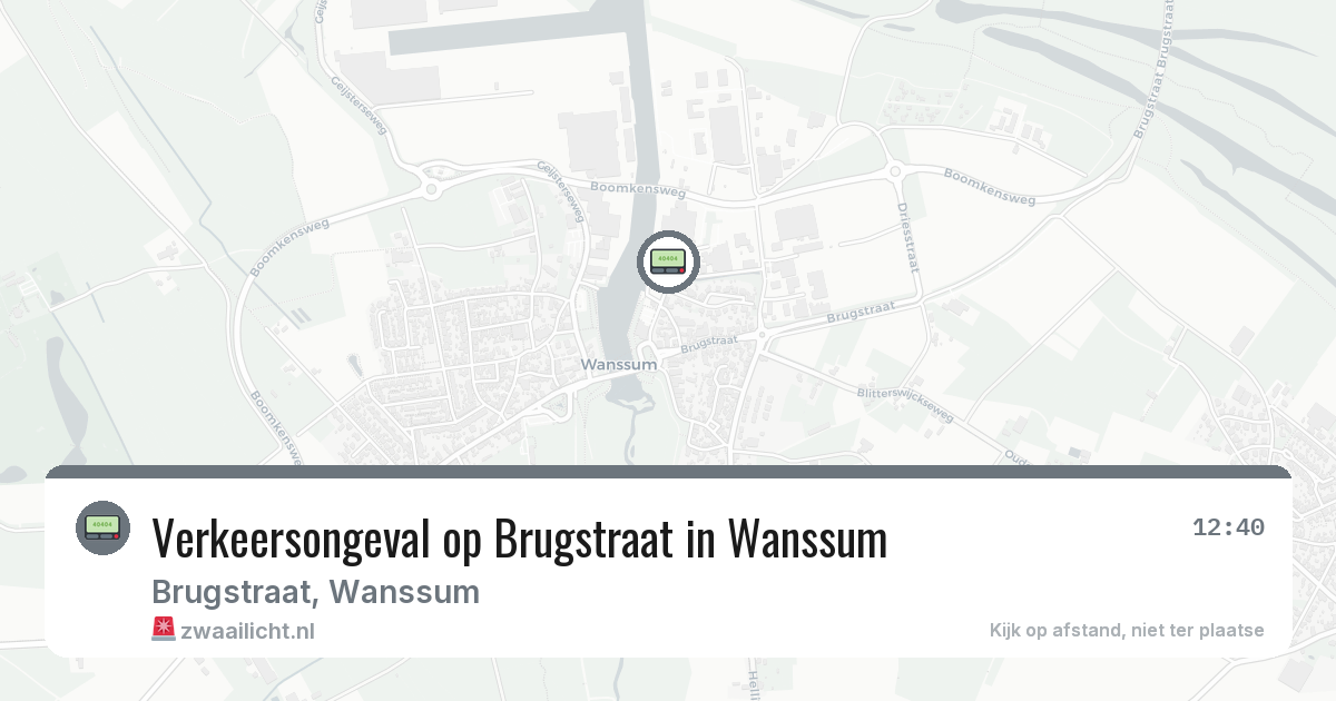 Verkeersongeval op Brugstraat in Wanssum — 20 mei 2026