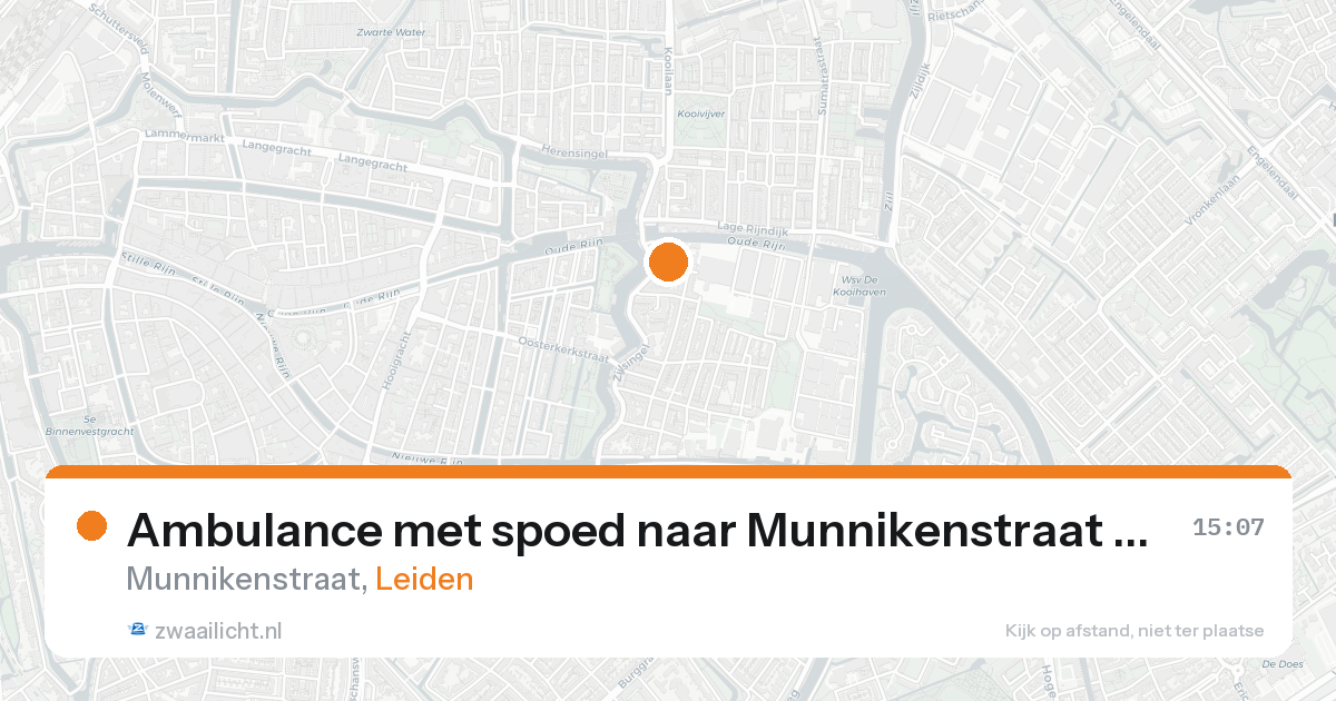 Ambulance met spoed naar Munnikenstraat in Leiden — 30 jan 2026