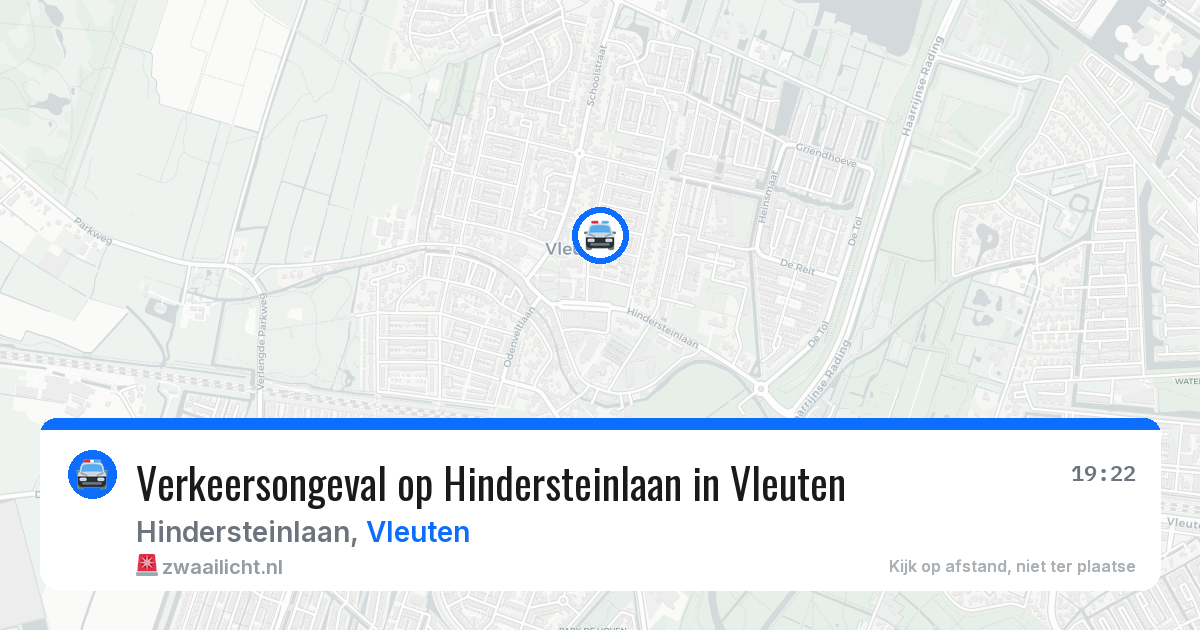 Verkeersongeval op Hindersteinlaan in Vleuten — 5 apr 2026