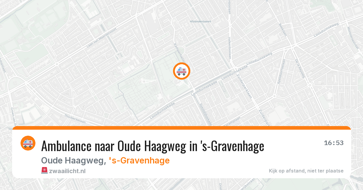 Ambulance naar Oude Haagweg in 's-Gravenhage — 9 apr 2026