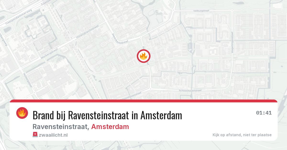 Brand bij Ravensteinstraat in Amsterdam — 13 apr 2026