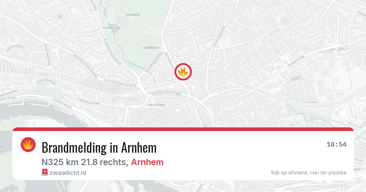 Brandmelding in Arnhem — 23 mei 2026