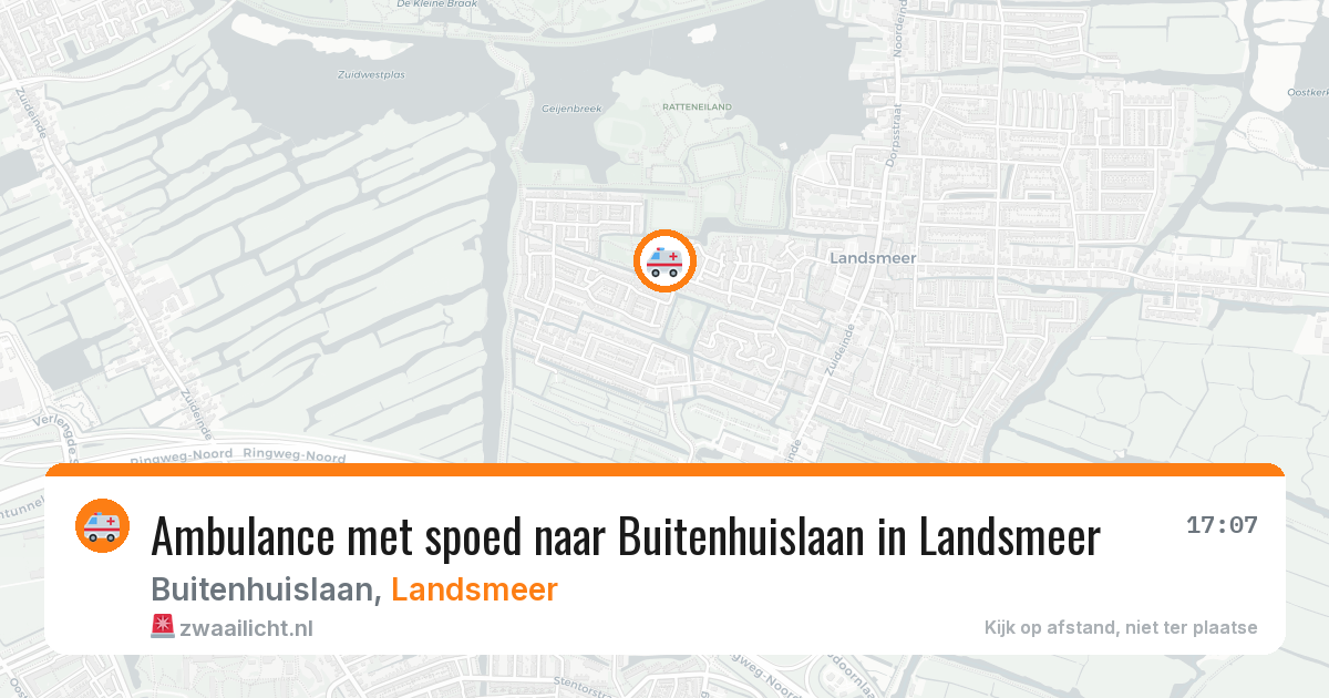 Ambulance met spoed naar Buitenhuislaan in Landsmeer — 8 apr 2026