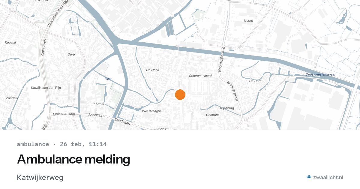 Ambulance melding — 26 feb 2026