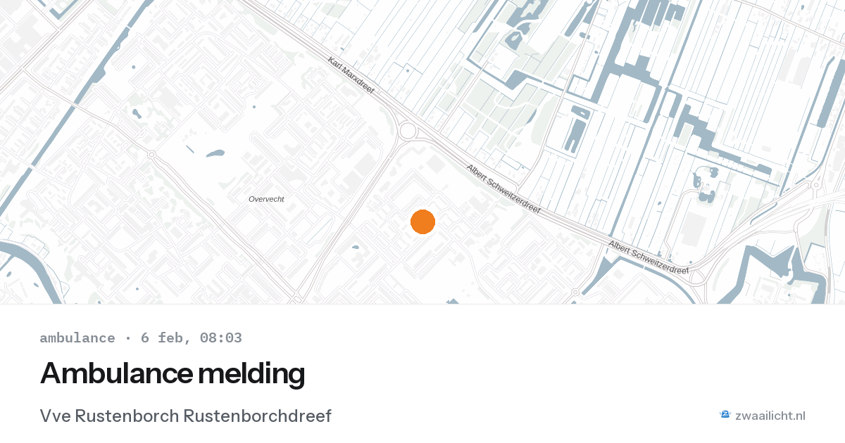 Ambulance melding — 6 feb 2026