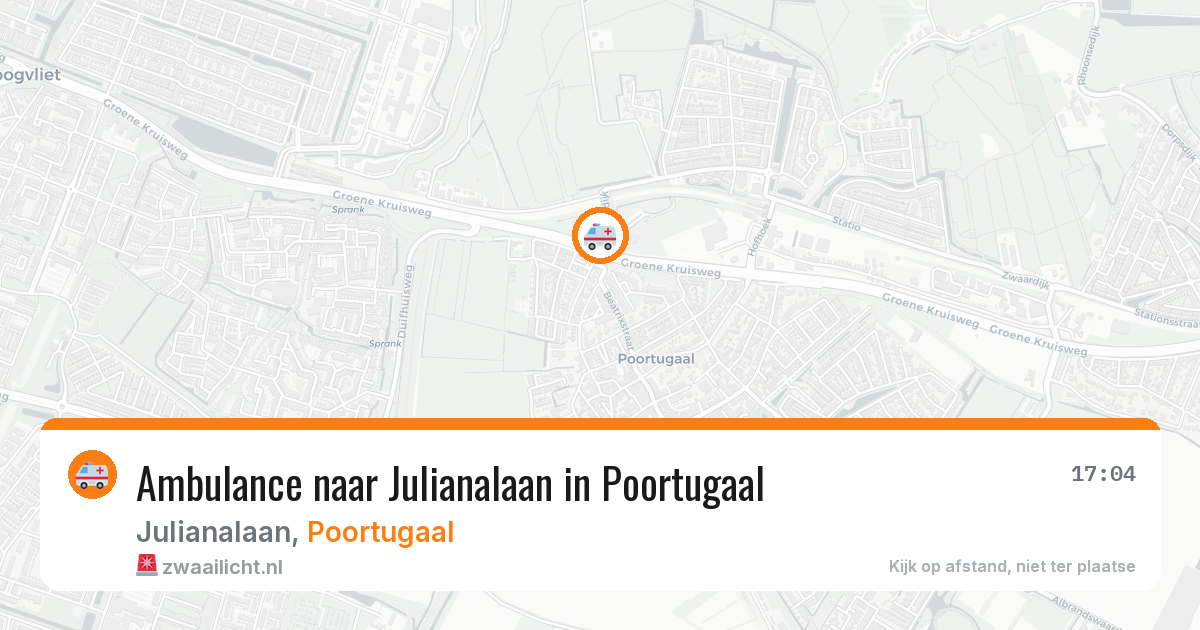 Ambulance naar Julianalaan in Poortugaal — 25 jun 2026