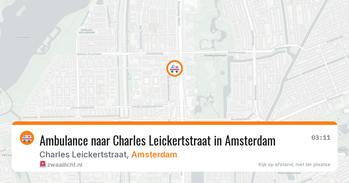 Ambulance naar Charles Leickertstraat in Amsterdam — 9 apr 2026