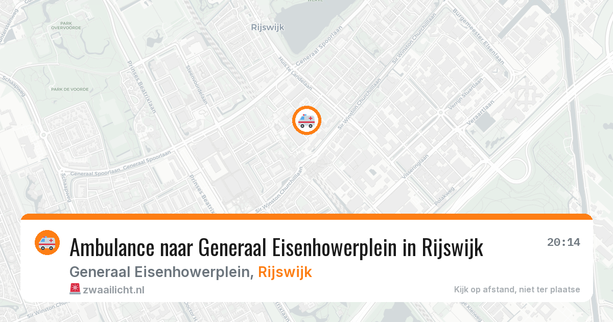 Ambulance naar Generaal Eisenhowerplein in Rijswijk — 25 mei 2026