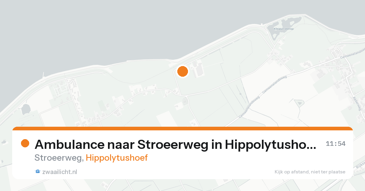 Ambulance naar Stroeerweg in Hippolytushoef — 31 jan 2026