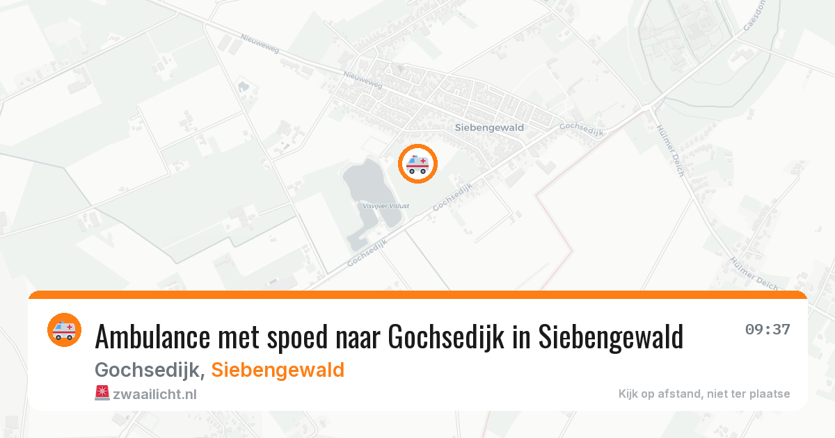 Ambulance met spoed naar Gochsedijk in Siebengewald — 4 jul 2026