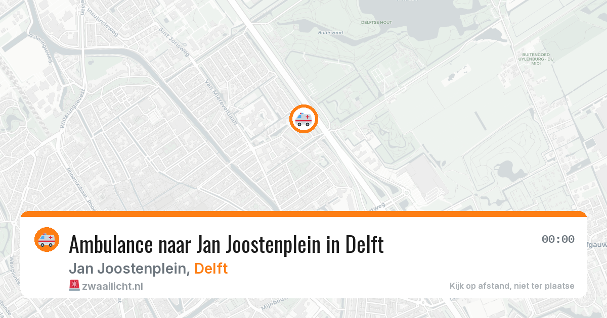 Ambulance naar Jan Joostenplein in Delft — 26 mei 2026