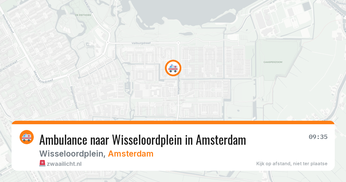 Ambulance naar Wisseloordplein in Amsterdam — 26 mei 2026