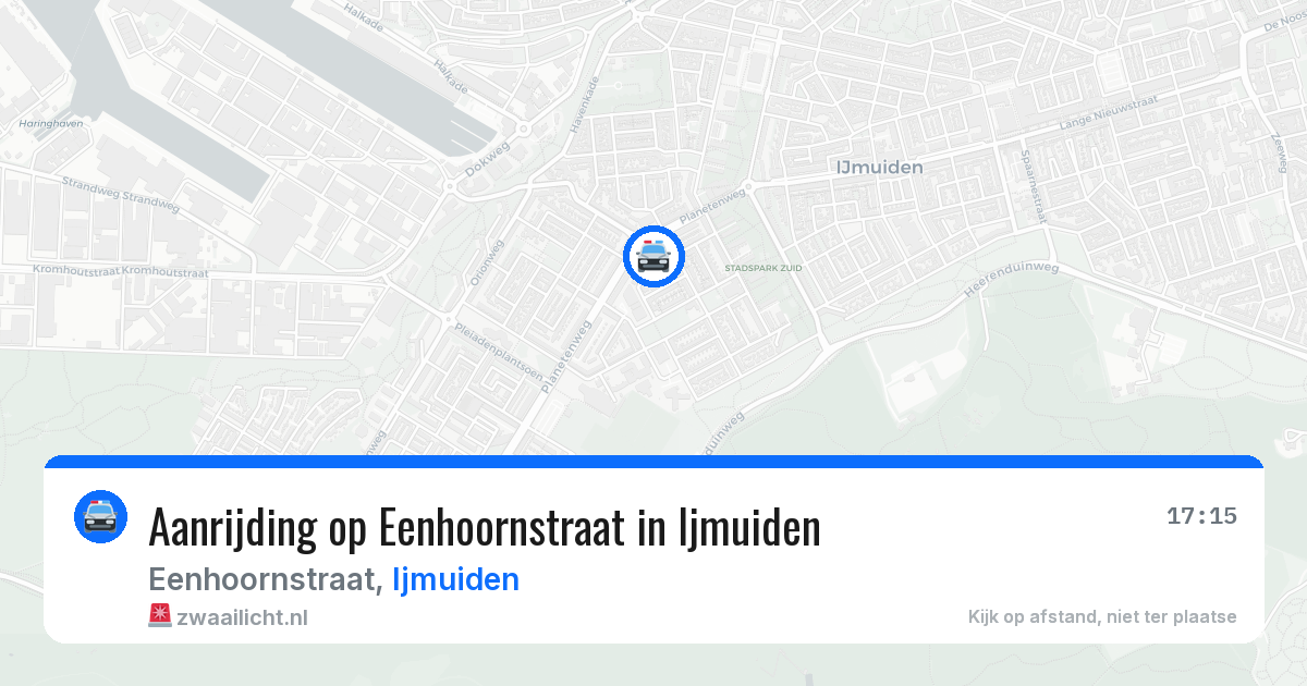 Aanrijding op Eenhoornstraat in Ijmuiden — 31 mei 2026