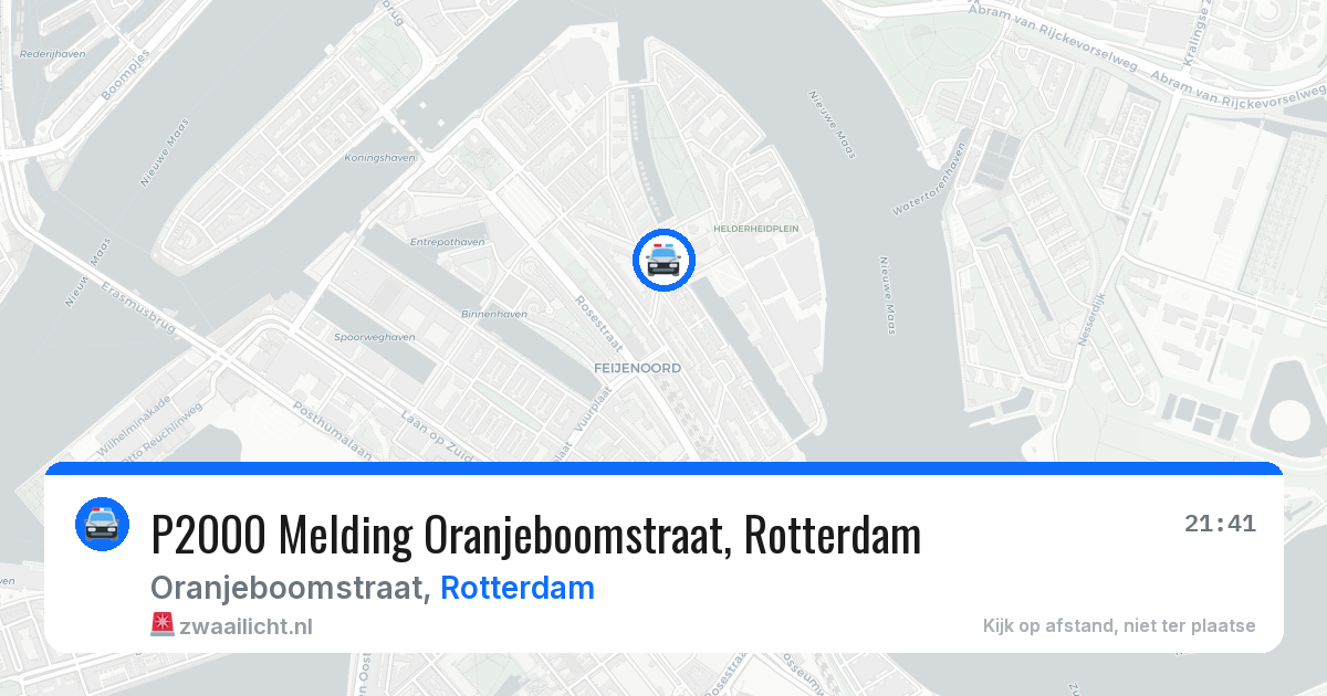 P2000 Melding Oranjeboomstraat, Rotterdam — 11 jul 2026